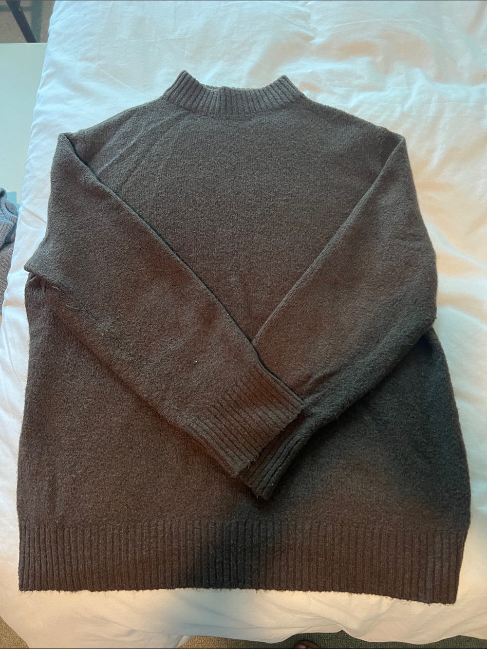 Jenni Kayne women’s mockneck Sweater in Dark Brown